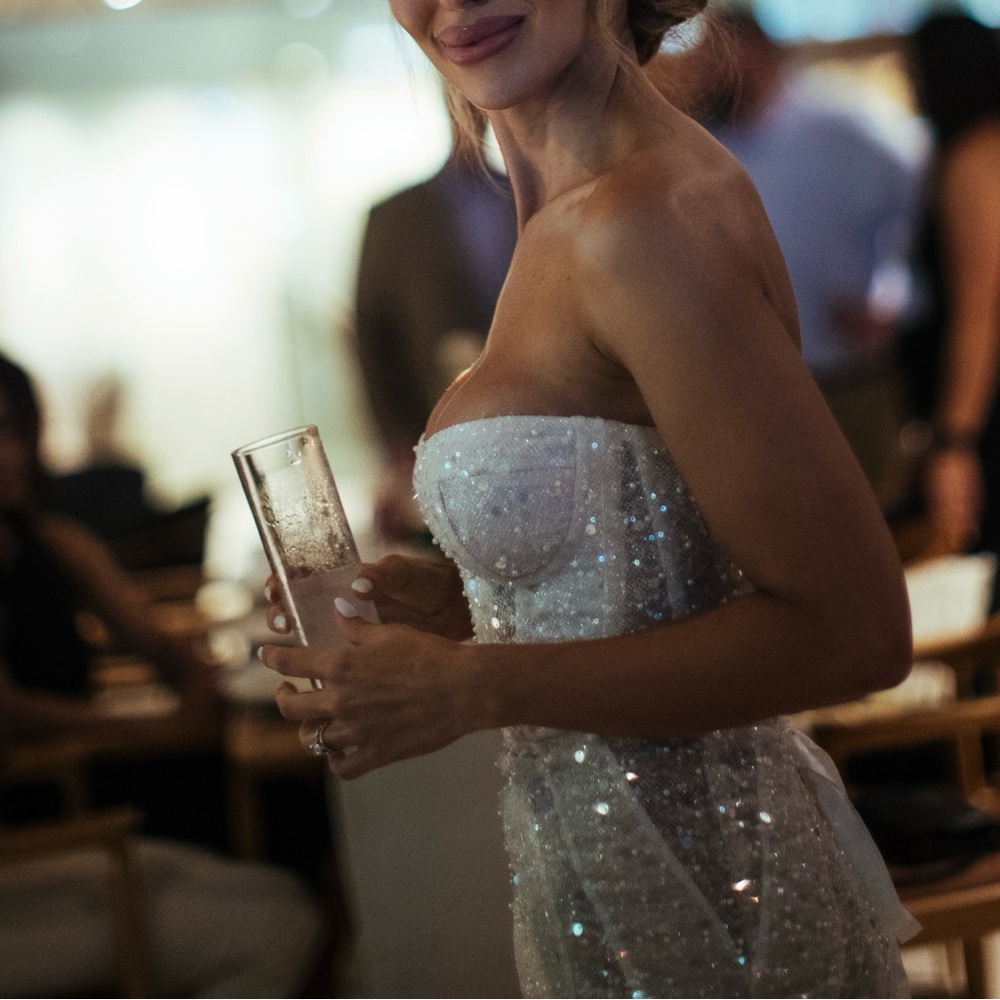 Custom made wedding dress